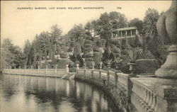 Hunnewell Gardens, Lake Waban Postcard