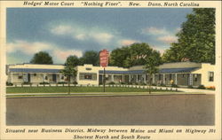 Hodges' Motor Court Postcard