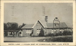 Motel Lane Zanesville, OH Postcard Postcard