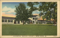 Colonial Motor Lodge Postcard