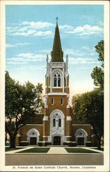 St. Francis de Sales Catholic Church Houma, LA Postcard 