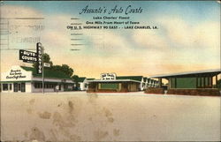 Assunto's Auto Courts Lake Charles, LA Postcard Postcard