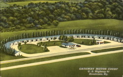 Gateway Motor Court, U.S. Highway 41 Postcard