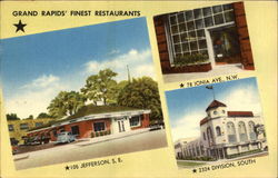 Grand Rapids' Finest Restaurants Michigan Postcard Postcard