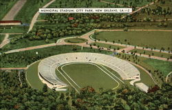Municipal Stadium, City Park New Orleans, LA Postcard Postcard
