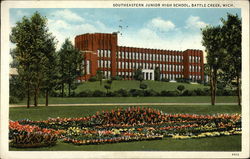 Southeastern Junior High School Battle Creek, MI Postcard Postcard