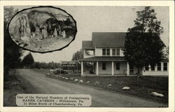 Baker Caverns Williamson, PA Postcard Postcard