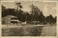 Along the Beach, Spring Lake Postcard