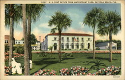 U.S. Post Office from Waterfront Park Daytona Beach, FL Postcard Postcard