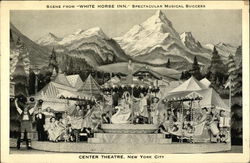 Scene from White Horse Inn, Spectacular Musical Success, Center Theatre Postcard