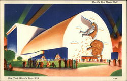 World's Fair Music Hall, New York World's Fair, 1939 1939 NY World's Fair Postcard Postcard