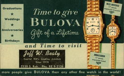 Jeff W. Beaty, Capitol Hill's Leading Jeweler Postcard