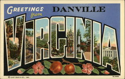 Greetings from Danville Postcard