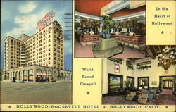 The Hollywood-Roosevelt Hotel California Postcard Postcard