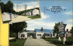 Blue Star Motel Cabins Niagara FAlls, NY Postcard Postcard