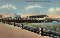 Main Dock, Marine Barracks Postcard