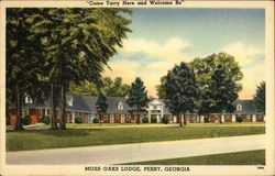 Moss Oaks Lodge Perry, GA Postcard Postcard