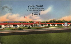 Circle Motel Stroudsburg, PA Postcard Postcard