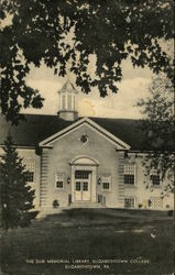 Elizabethtown College - The Zug Memorial Library Postcard