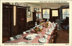 Walker Tavern - Pioneer Dining Room Postcard