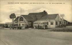 Halfway House, Restaurant and Service Station Williamstown, KY Postcard Postcard