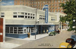 Bus Station Winston-Salem, NC Postcard Postcard