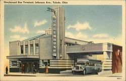 Greyhound Bus Terminal Toledo, OH Postcard Postcard