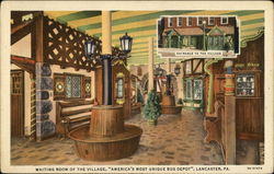 Waiting Room of the Village Lancaster, PA Postcard Postcard