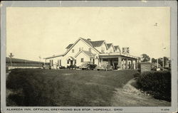 Alameda Inn - Official Greyhound Bus Stop Postcard