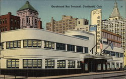 Greyhound Bus Terminal Cincinnati, OH Postcard Postcard