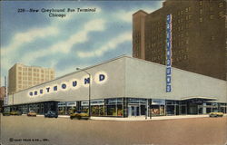 Greyhound Bus Terminal Chicago, IL Postcard Postcard