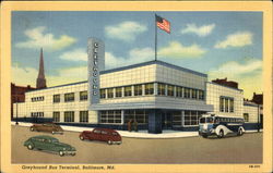 Greyhound Bus Terminal Baltimore, MD Postcard Postcard
