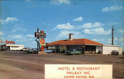 Motel & Restaurant Philray Inc Postcard
