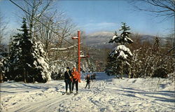 King Ridge Ski Area New London, NH Postcard Postcard