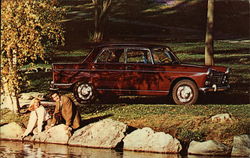 Peugeot 404 Postcard