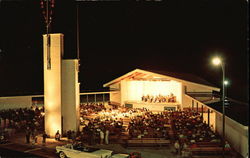 An Evening Concert at the Sea-Shell Hampton Beach, NH Postcard Postcard