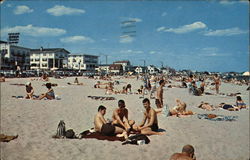 Hampton Beach Looking North New Hampshire Postcard Postcard
