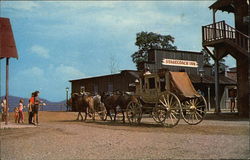 Ghost Mountain Park - Stage Coach Maggie, NC Postcard 