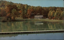 Lake Ridgecrest and Camp Ridgecrest for Boys Administration Building Postcard