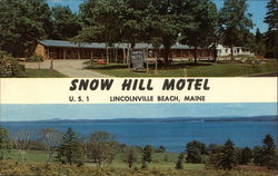 Snow Hill Motel Lincolnville Beach, ME Postcard Postcard