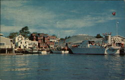 Waterfront Boothbay Harbor, ME Postcard Postcard