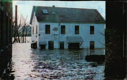 The Great Flood of 1987 at Lewiston-Auburn, Maine Postcard
