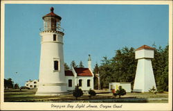 Umpqua Bay Light House, Oregon Coast Winchester Bay, OR Postcard Postcard