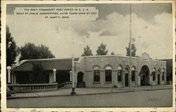 The Only Community Post Office in U.S.A., Built by Public Subscription, Later Taken Over by City Postcard