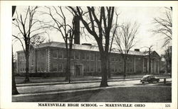 Marysville High School Ohio Postcard Postcard