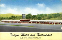 Teague Motel and Restaurant Postcard