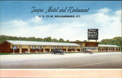 Teague Motel and Restaurant Postcard