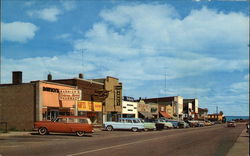 Central Avenue Mackinaw City, MI Postcard Postcard