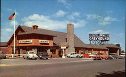 Greyhound Post House Mackinaw City, MI Postcard Postcard