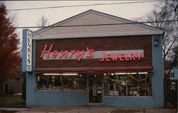 Henry's Jewelry Store Postcard